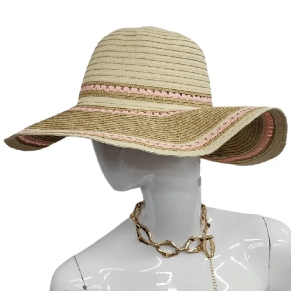 Quagga Greenleaf Floppy Beach Hat w/Matching Swimsuit Sarong Sunset OS - Picture 4 of 16